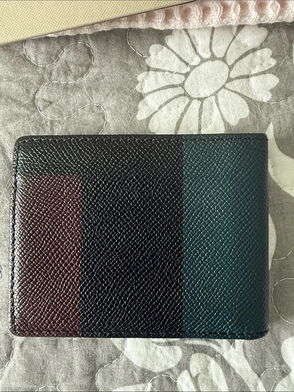 Burberry London Geometric Color-block Men’s Wallet